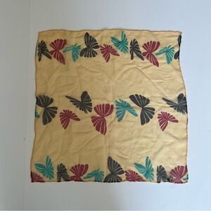 J&X NY Vintage Butterfly Silk Scarf/Bandana.
Square 19x19.
